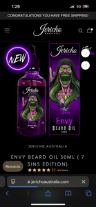 ENVY BEARD OIL 50ML ( 7 SINS EDITION)